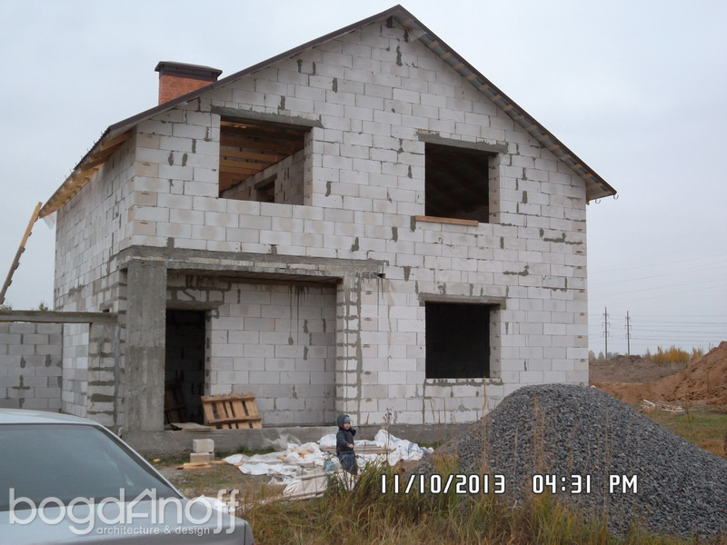 Проект дома П3-131 - фото со стройки