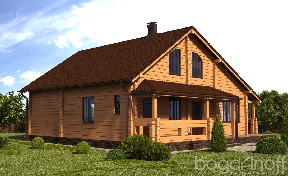 деревянный домик