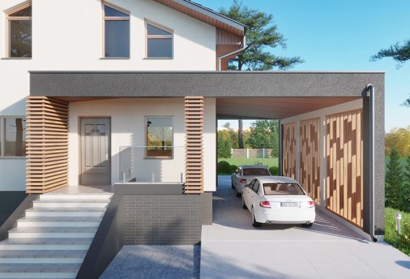 Навес и терраса в Шубниках