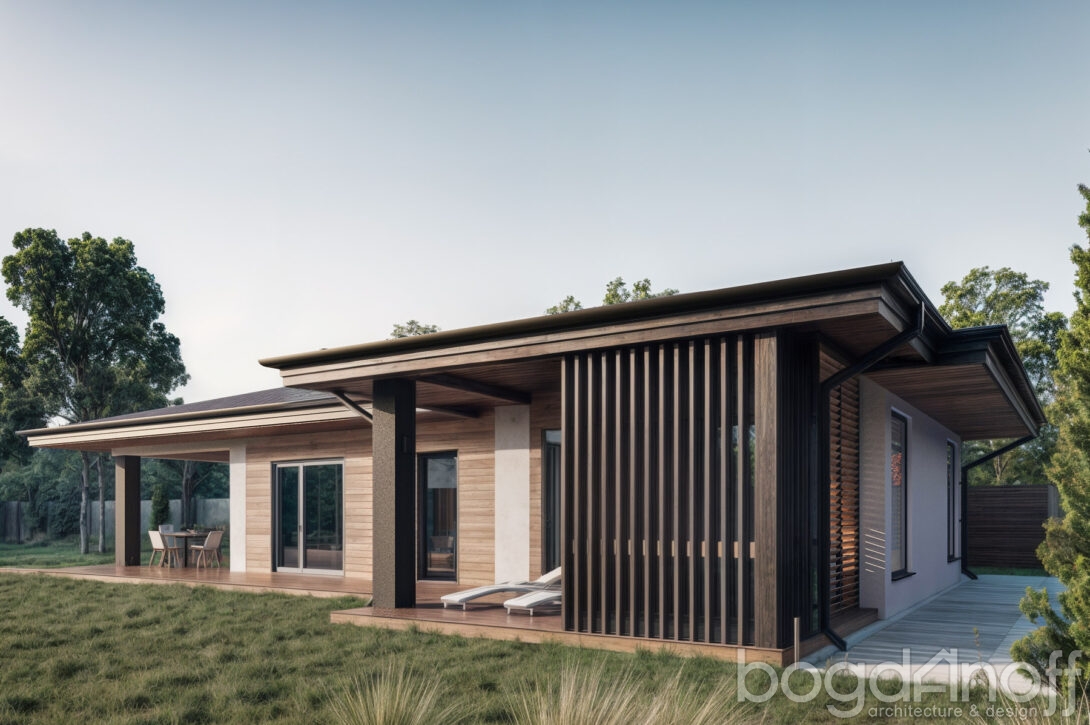 Расслабляющая атмосфера в бане: пар над водой в купели на застекленной террасе вечером