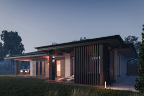 Отделка стен и пола в бане вагонкой из светлой липы и плиткой под камень