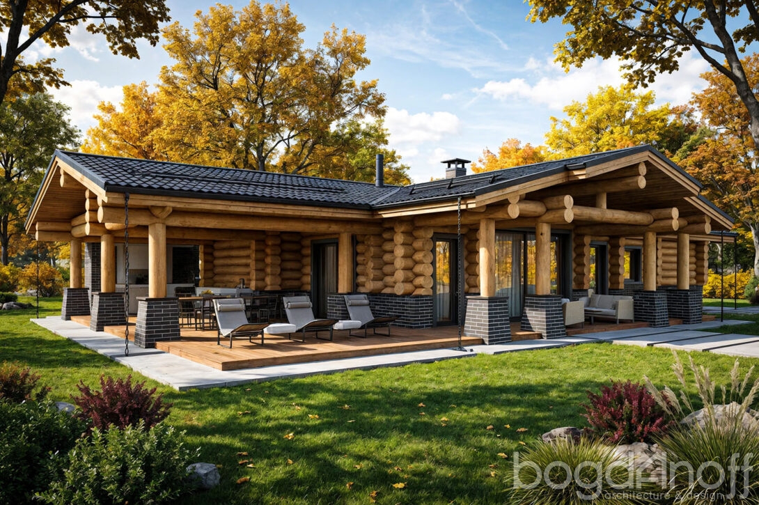 Проект дома из бревна ручной рубки