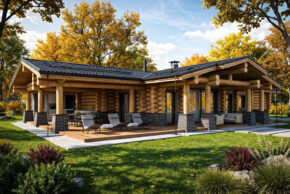 Проект дома из бревна ручной рубки