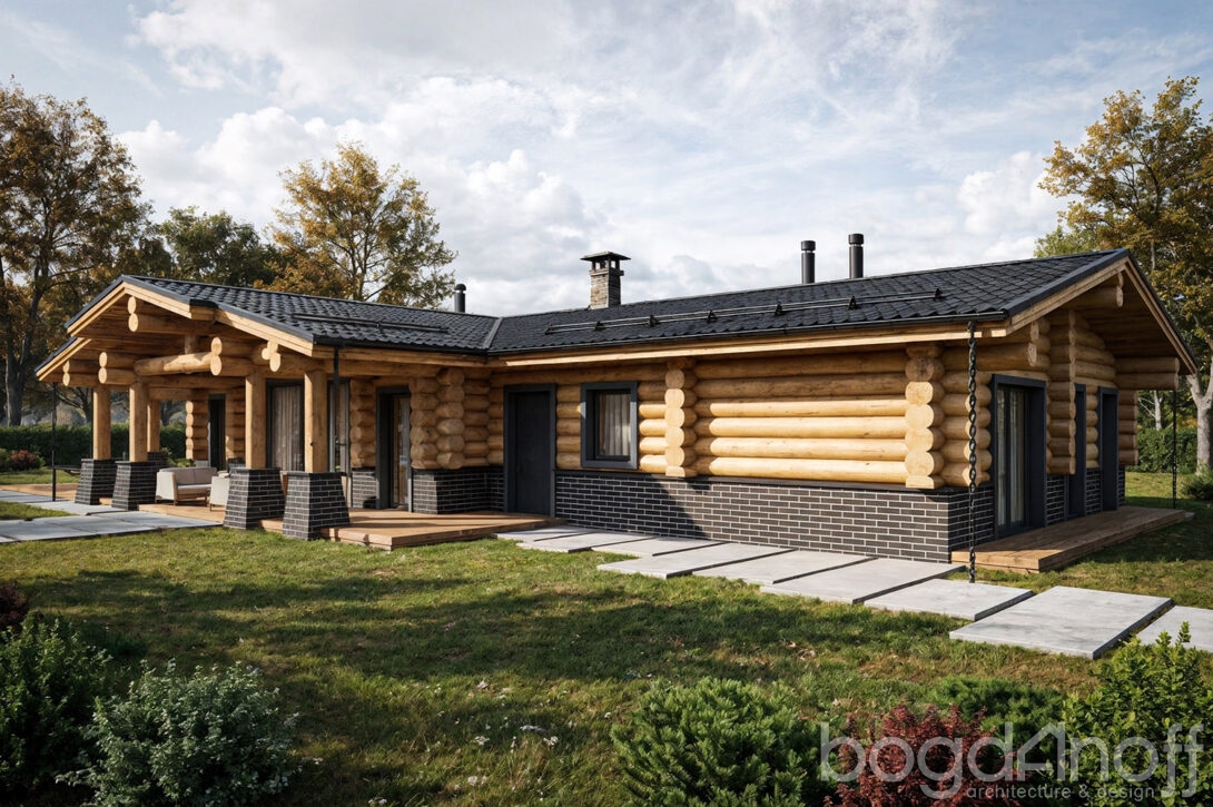 деревянный дом из кругляка