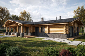 деревянный дом из кругляка